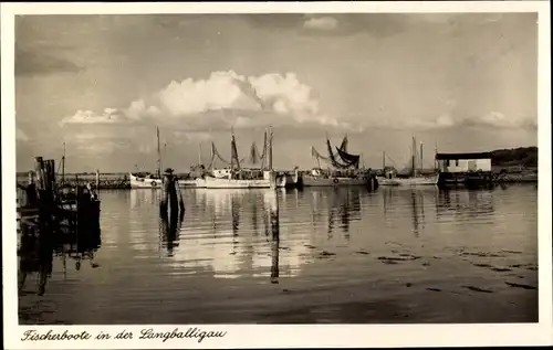 Ak Langballigau Langballig Schleswig Holstein, Fischerboote in der Au
