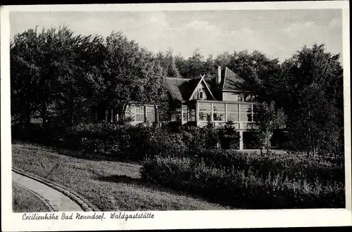 Ak Bad Nenndorf an der Weser, Cecilienhöhe, Waldgaststätte