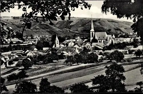 Ak Windesheim in Rheinland Pfalz, Panorama, Kirche, Richard Weimar Lebensmittel