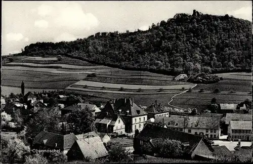 Ak Obermoschel in der Pfalz, Panorama vom Ort