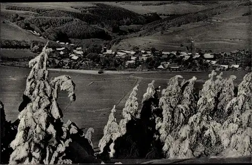 Ak Usseln Willingen im Upland Waldeck, Blick vom Kahlen Pöhn