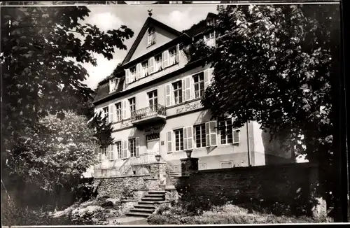 Ak Brodenbach an der Terrassenmosel, Hotel zur Post, Poststübchen, Eingang