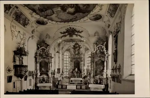 Ak Reicholzried Dietmannsried im Oberallgäu, Katholische Pfarrkirche