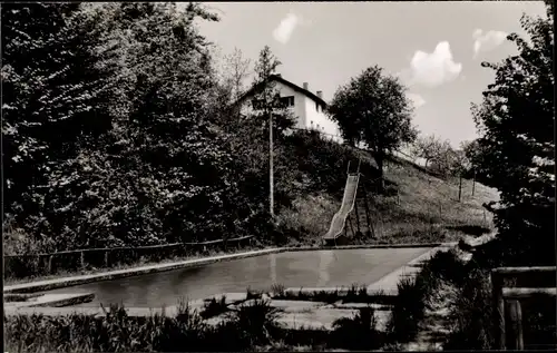 Ak Seckach in Baden, Jugenddorf Klinge, Schwimmbecken