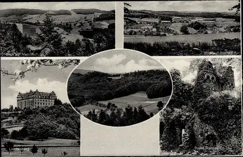 Ak Steinau an der Straße Hessen, Kindererholungsheim, Rimdidim im Odenwald, Lichtenberg, Ruine