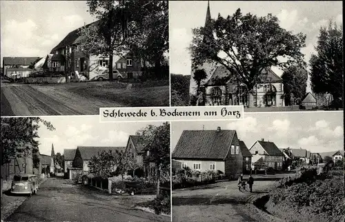 Ak Schlewecke Bockenem Niedersachsen, Dorfansichten, Kirche