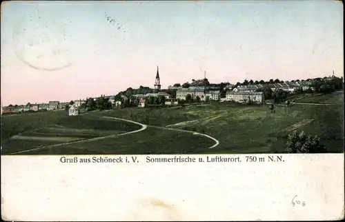 Ak Schöneck im Vogtland, Gesamtansicht