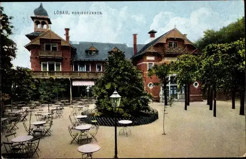 Ak Löbau in Sachsen, Gasthaus Honigbrunnen