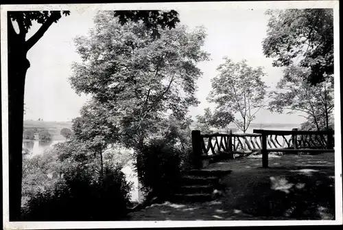 Foto Ak Czaplinek Tempelburg Pommern, Partie im Park