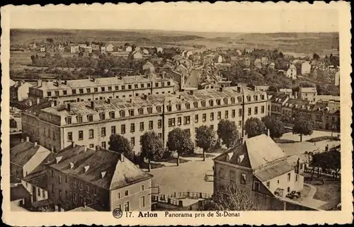 Ak Arlon Aarlen Wallonien Luxemburg, Panorama pris de St. Donat