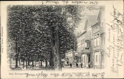 Ak Georgenthal in Thüringen, Kurhaus Hotel Schützenhof