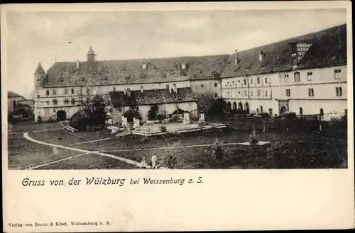 Ak Weißenburg an der Saale, Wülzburg, Hof, Gebäude, Fenster