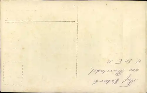 Foto Ak Deutscher Soldat in Uniform, Standportrait, I WK