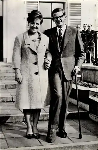 Ak Prinzessin Margriet von Niederlanden und Pieter van Vollenhoven, 10 Maart 1965