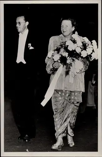 Ak Königin Juliana von Niederlanden mit Gemahl Bernhard, 19 Juli 1949