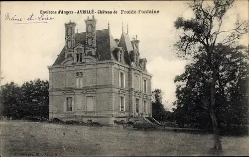 Ak Avrille Maine-et-Loire, Chateau de Froide Fontaine