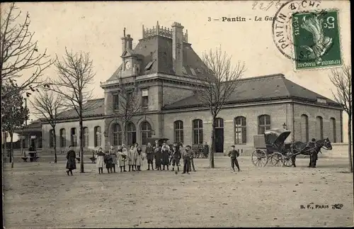 Ak Pantin Seine Saint Denis, La Gare