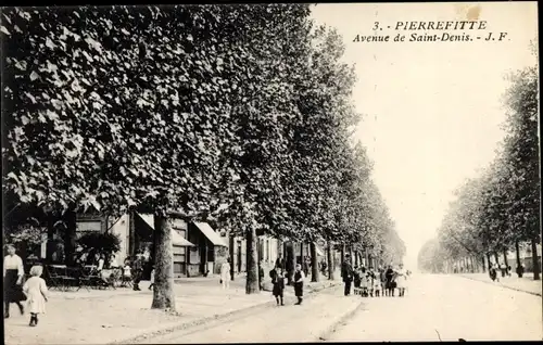 Ak Pierrefitte Seine Saint Denis, Avenue de Saint Denis