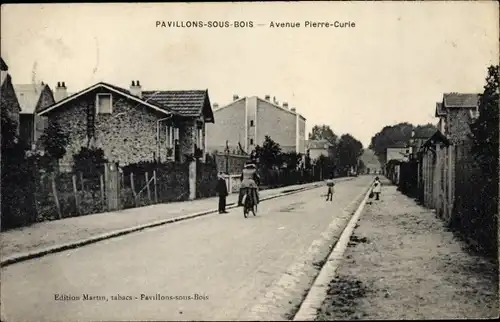 Ak Pavillons sous Bois Seine-Saint-Denis, Avenue Pierre Curie