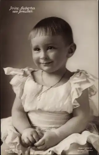 Ak Prinz Hubertus von Preußen, Portrait