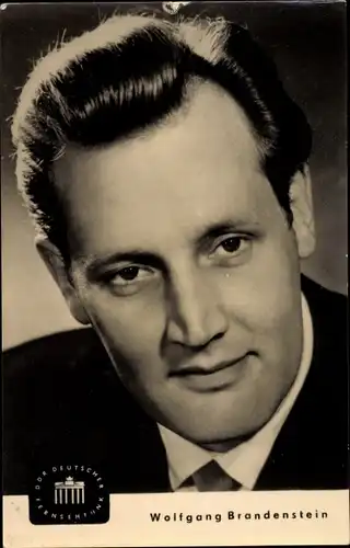 Ak Schauspieler Wolfgang Brandenstein, Portrait, DDR Fernsehfunk, DEFA