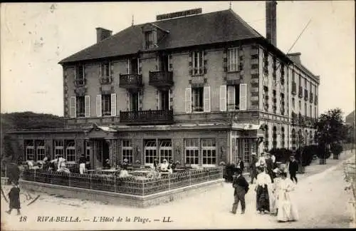 Ak Ouistreham Riva Bella Calvados, Hotel de la Plage