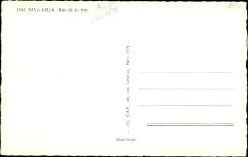 Ak Ouistreham Riva Bella Calvados, Rue de la Mer