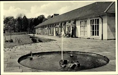 Ak Tiefenbrunn Rosdorf Niedersachsen, Niedersächsisches Landeskrankenhaus, Fontäne