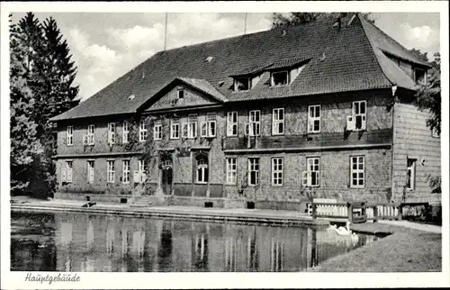 Ak Tiefenbrunn Rosdorf, Landessanatorium Rasemühle, Hauptgebäude