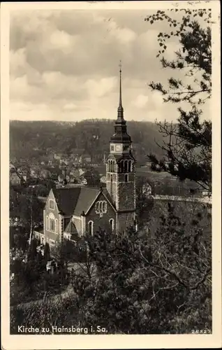 Ak Hainsberg Freital in Sachsen, Kirche