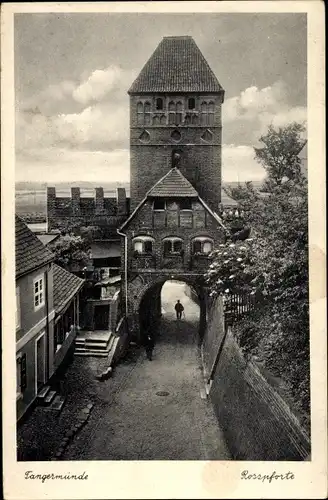 Ak Tangermünde an der Elbe, Rosspforte