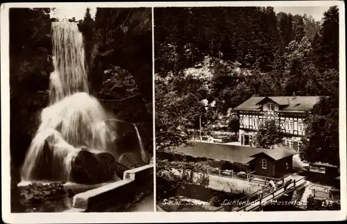 Ak Lichtenhain Sebnitz Sächs.Schweiz, Lichtenhainer Wasserfall