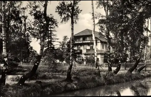 Ak Bad Schandau Sächsische Schweiz, Hotel und Restaurant Ostrauer Scheibe