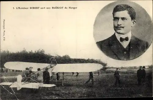 Ak Aviation, Aviateur Gibert sort son monoplan Bleriot du Hangar