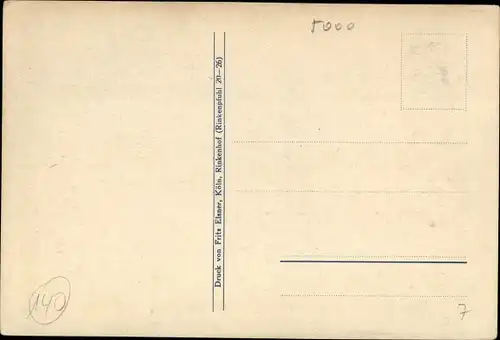 Künstler Ak Köln am Rhein, Die einjährigen der Oberrealschule Köln 1919, Kundgebung