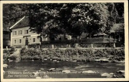 Ak Steinwand Hartkirchen Oberösterreich, Ozlbergers Gasthaus Sommerfrische Steinwänd