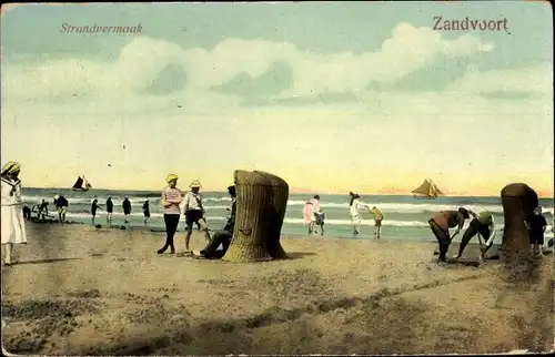 Ak Zandvoort Nordholland Niederlande, Strandvermaak