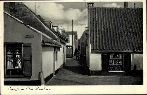 Ak Zandvoort Nordholland Niederlande, Steegje