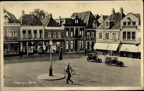 Ak Steenwijk Steenwijkerland Overijssel, Partie auf dem Markt