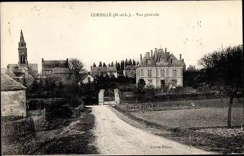 Ak Cornillé Maine et Loire, Vue generale