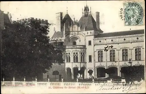 Ak Brézé Bellevigne les Châteaux Maine et Loire, Chateau de Brézé