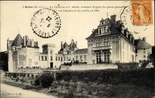 Ak Brézé Bellevigne les Châteaux Maine et Loire, Chateau de Brézé