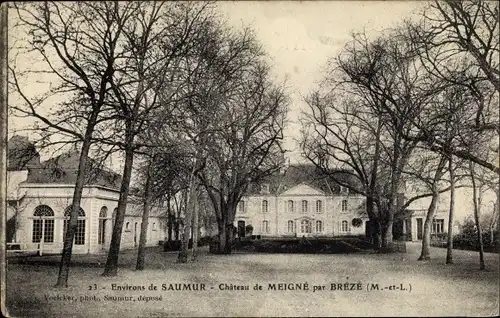 Ak Brézé Bellevigne les Châteaux Maine et Loire, Chateau de Meigné