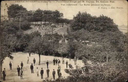 Ak Le Pre Saint Gervais Seine Saint Denis, Pensionnat dirige par M. Vaysee, 94 Grande Rue