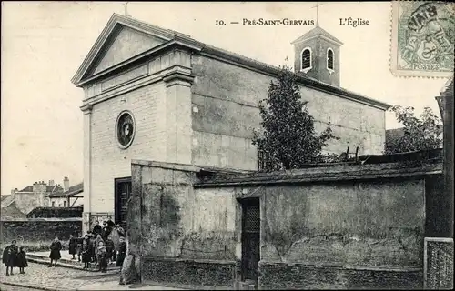 Ak Le Pre Saint Gervais Seine Saint Denis, L'Eglise