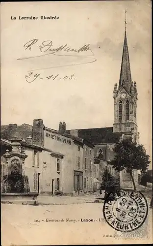 Ak Laxou Meurthe et Moselle, L'Eglise