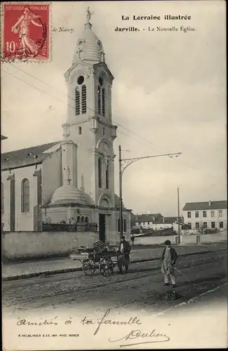 Ak Jarville Meurthe et Moselle, La Nouvelle Eglise