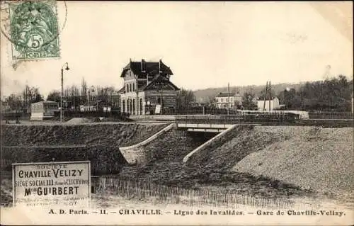Ak Chaville Hauts de Seine, Gare de Chaville-Velizy