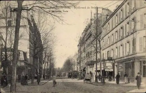 Ak Boulogne sur Seine Hauts de Seine, Boulevard de Strasbourg