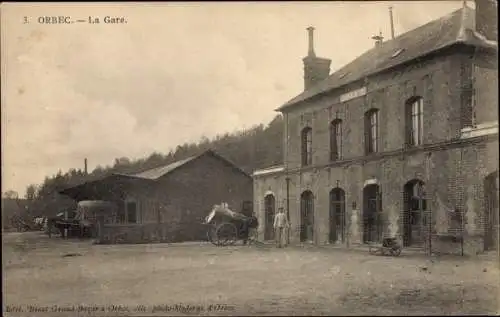 Ak Orbec Calvados, La Gare